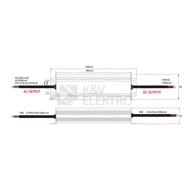 Obrázek produktu LED napájecí zdroj McLED 12VDC 12,5A 150W ML-732.107.39.0 6