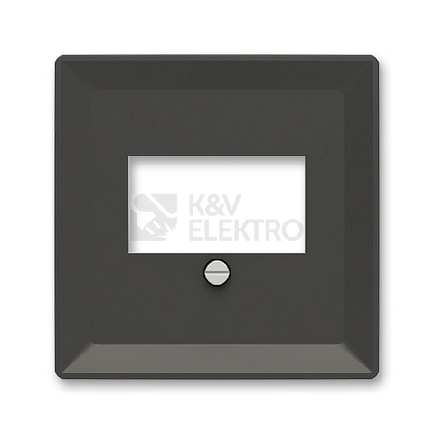 Obrázek produktu ABB Zoni kryt zásuvky matná černá 5014T-A00040 237 pro HDMI, USB, VGA nebo reprozásuvku 0