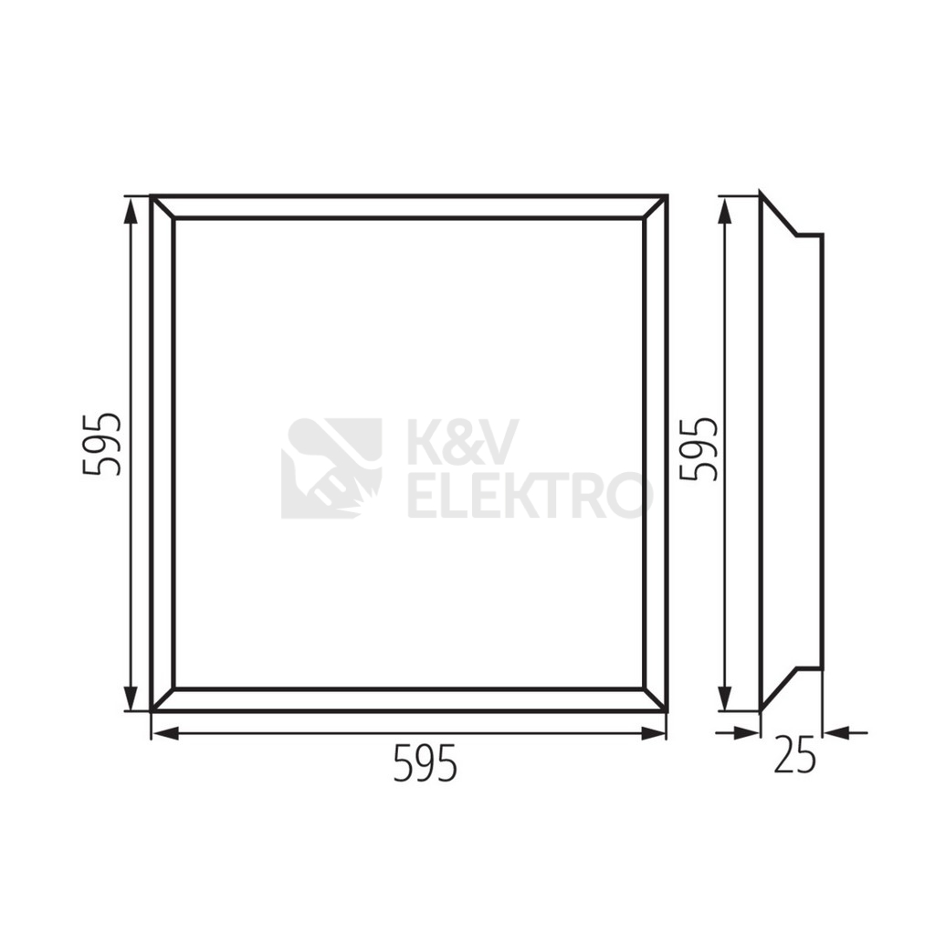 Obrázek produktu LED panel Kanlux BLINGO U34W 4080 60NW 37173 1