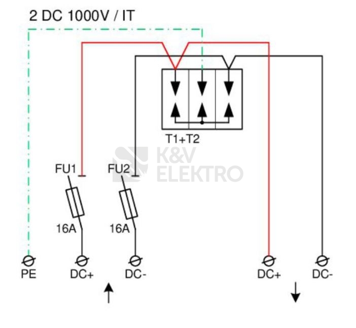 Obrázek produktu  Fotovoltaický rozvaděč jeden string N.G. FVE 51 6647.01 16A IP65 4