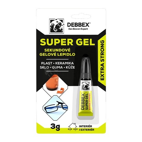 Obrázek produktu Den Braven DEBBEX sekundové/vteřinové lepidlo SUPER GEL 3g 50711DBX 0