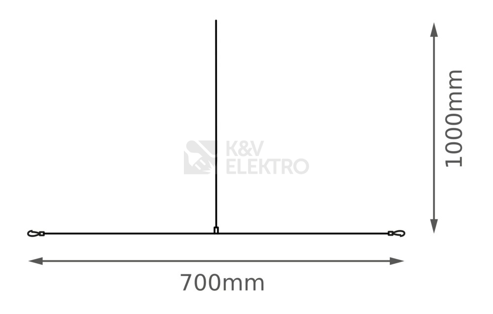 Obrázek produktu Závěs k LED panelu LEDVANCE Louver bílý 1