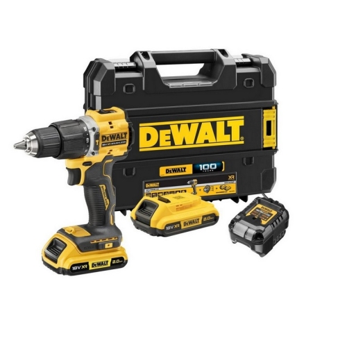 Aku vrtačka DeWALT DCD100YD2T 18V s příklepem 2x aku Li-Ion 2,0Ah