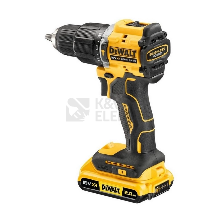 Obrázek produktu Aku vrtačka DeWALT DCD100YD2T 18V s příklepem 2x aku Li-Ion 2,0Ah 7