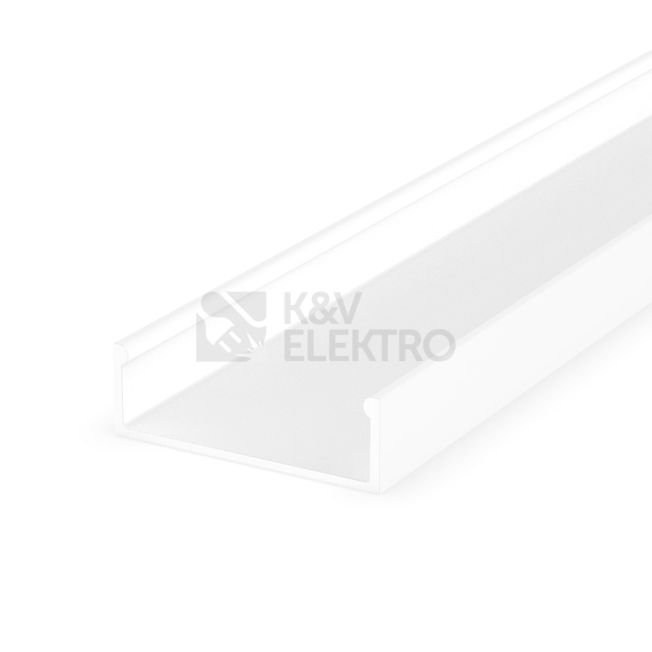 Obrázek produktu Nástěnný hliníkový profil až pro 2 LED pásky, bílý 092251 1