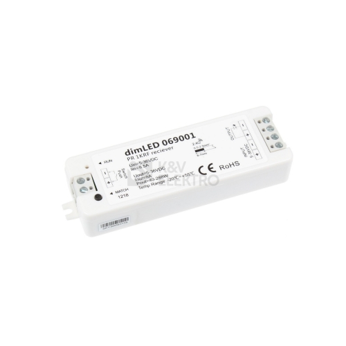 RF přijímač stmívač jednobarevné LED pásky dimLED PR 1KRF 069001