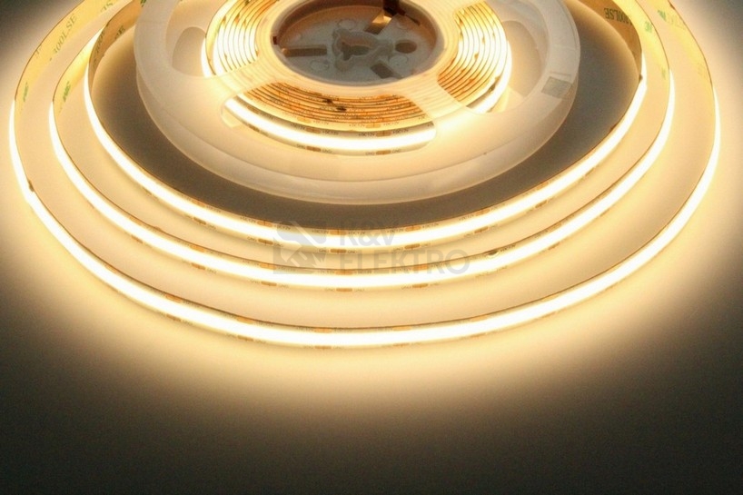 Obrázek produktu LED pásek 12COB10 12V 10W/m teplá bílá CRI90 š=8mm 078091 (délka 10m) 1