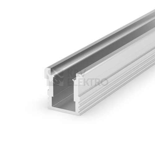  LED profil P24-1 pochozí vysoký stříbrný bez difuzoru 2m 095121