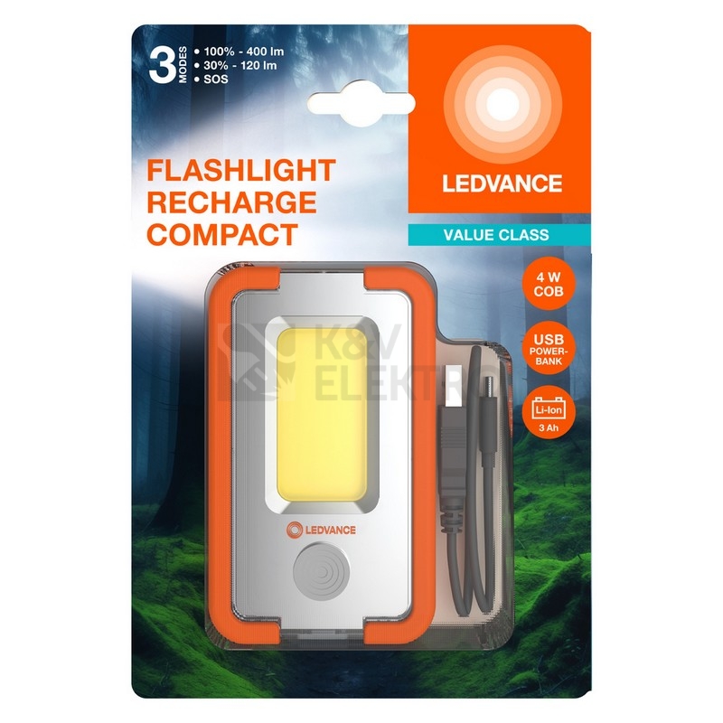 Obrázek produktu LED svítilna LEDVANCE FLASHLIGHT COMPACT RECHARGE 3000mAh s funkcí powerbanky 2