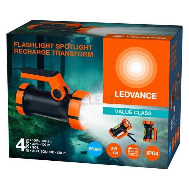 Obrázek produktu LED svítilna LEDVANCE FLASHLIGHT SPOTLIGHT TRANSFORM 2400mAh IP64 1