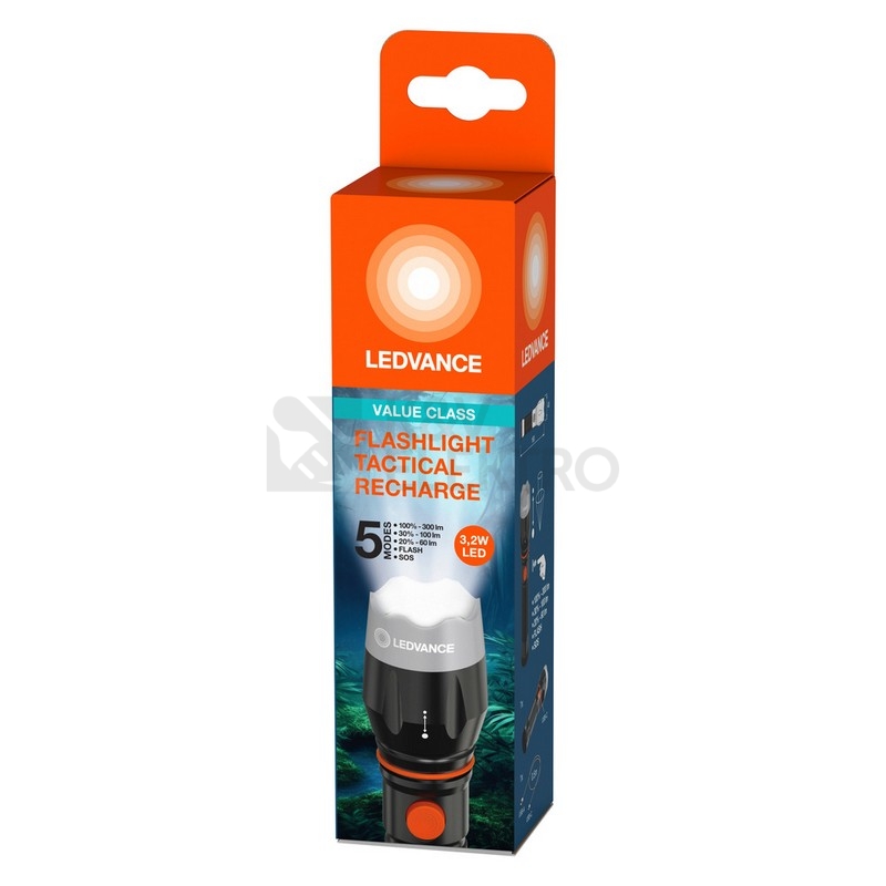 Obrázek produktu LED svítilna LEDVANCE FLASHLIGHT TACTICAL IP22 1500mAh 1