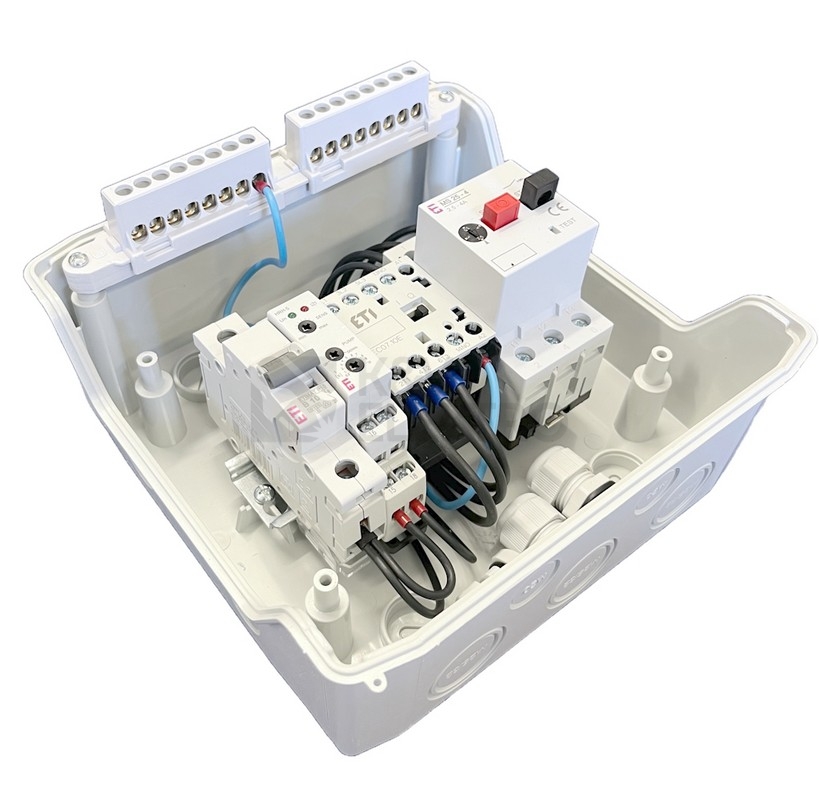 Obrázek produktu  Vybavený rozvaděč pro kontrolu hladiny 0,75kW IP65 ETI HRH-ECH-MS2-CEC 004483600 2