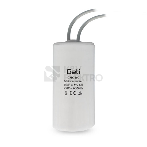 Rozběhový kondenzátor GETI GMC 16C 16uF 450V 02020029