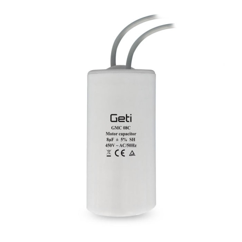 Rozběhový kondenzátor GETI GMC 08C 8uF 450V 02020024