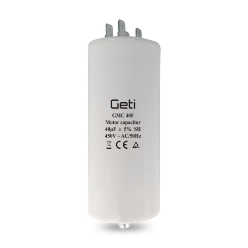 Rozběhový kondenzátor GETI GMC 40F 40uF 450V 02020034