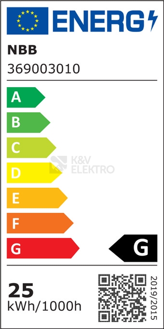 Obrázek produktu Žárovka do lednice NARVA 230V 25W E14 čirá 369003010 2