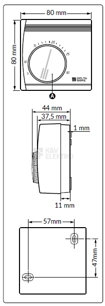 Obrázek produktu  Manuální termostat DELTA DORE Tybox 11 2