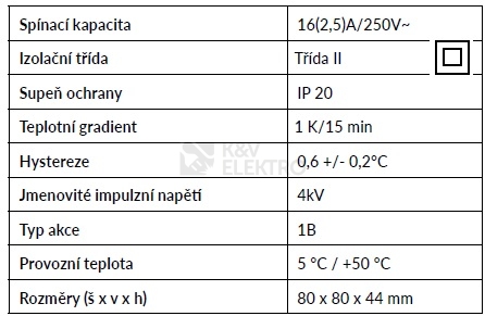 Obrázek produktu  Manuální termostat DELTA DORE Tybox 11 3