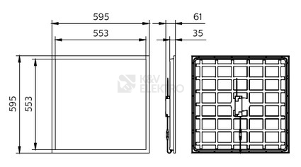 Obrázek produktu LED panel Philips RC132V G6 43S/840 PSU W60L60 OC BN UGR<19 31W 4300lm 4000K 1