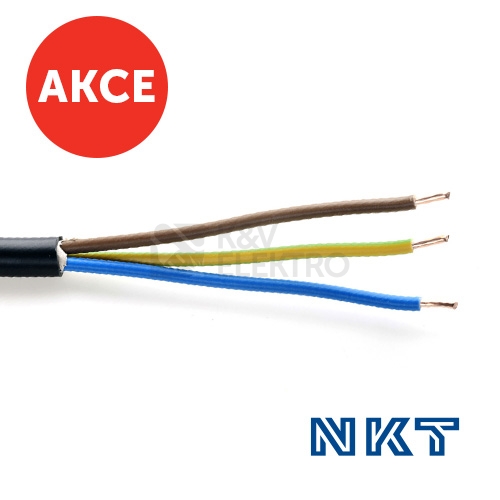 Obrázek produktu  Kabel NKT CYKY-J 3x2,5 (CYKY 3Cx2,5) 100m 0