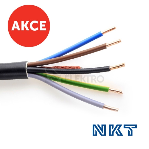 Obrázek produktu  Kabel NKT CYKY-J 5x6 (CYKY 5Cx6) 100m 0