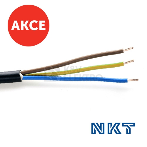 Obrázek produktu  Kabel NKT CYKY-J 3x2,5 (CYKY 3Cx2,5) 50m 0