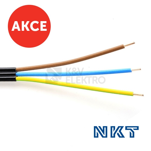 Obrázek produktu  Kabel NKT CYKYLo-J 3x2,5 (CYKYLo 3Cx2,5) 100m 0