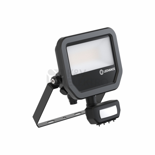 LED reflektor s pohybovým čidlem LEDVANCE FLOODLIGHT černý 17W/11W 2400lm/1600lm 3000K teplá bílá IP65