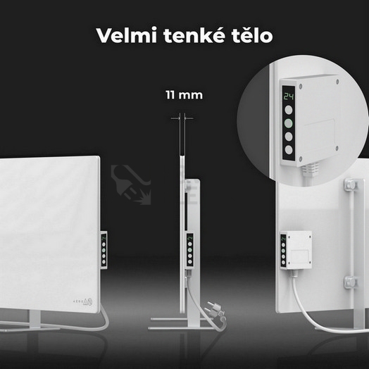 Obrázek produktu  Teplovzdušný infra konvektor AENO GH3S 700W AGH0003S LED displej WiFi bílý 2