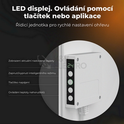 Obrázek produktu  Teplovzdušný infra konvektor AENO GH3S 700W AGH0003S LED displej WiFi bílý 3