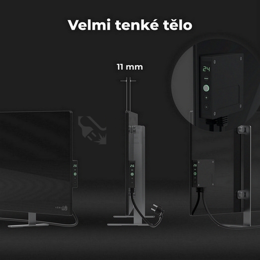 Obrázek produktu  Teplovzdušný infra konvektor AENO GH4S 700W AGH0004S LED displej WiFi černý 1