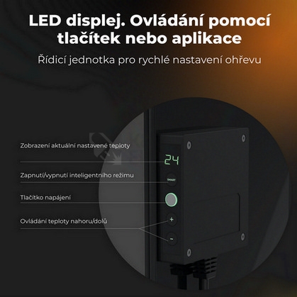 Obrázek produktu  Teplovzdušný infra konvektor AENO GH4S 700W AGH0004S LED displej WiFi černý 4