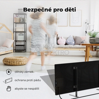 Obrázek produktu  Teplovzdušný infra konvektor AENO GH4S 700W AGH0004S LED displej WiFi černý 6