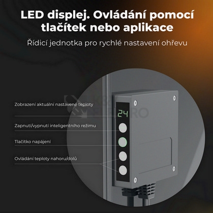 Obrázek produktu  Teplovzdušný infra konvektor AENO GH5S 700W AGH0005S LED displej WiFi šedý 5