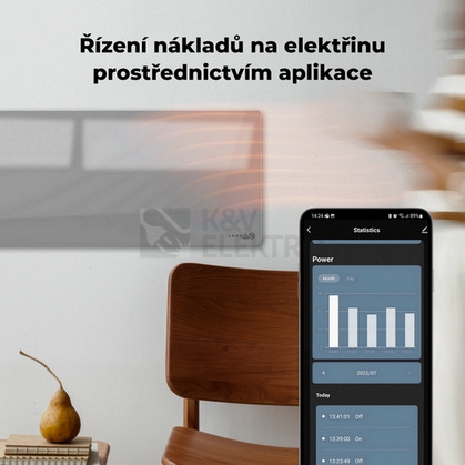 Obrázek produktu  Teplovzdušný infra konvektor AENO GH5S 700W AGH0005S LED displej WiFi šedý 8