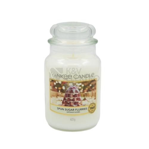  Svíčka vonná sklo Yankee candle SPUN SUGAR FLURRIES 623g (hoří 150hod) 716299