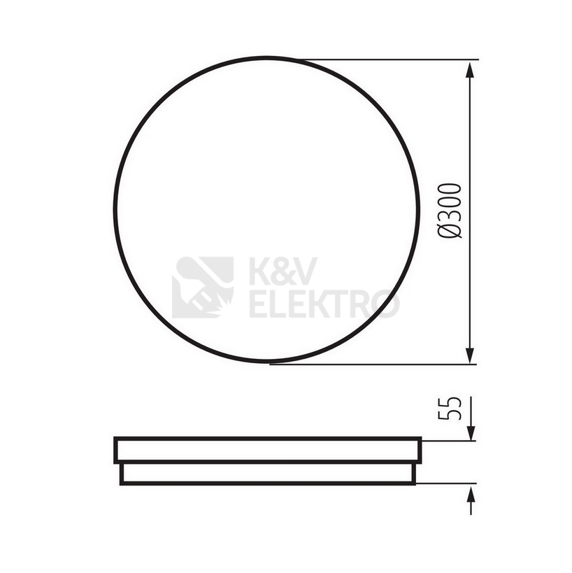 Obrázek produktu LED svítidlo Kanlux BENO ECO 30W CCT O B černé 30W 3000K/4000K/6500K IP65 38385 8