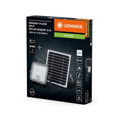 Obrázek produktu Solární LED reflektor s pohybovým čidlem LEDVANCE ENDURA 10W IP65 4000K neutrální bílá 1