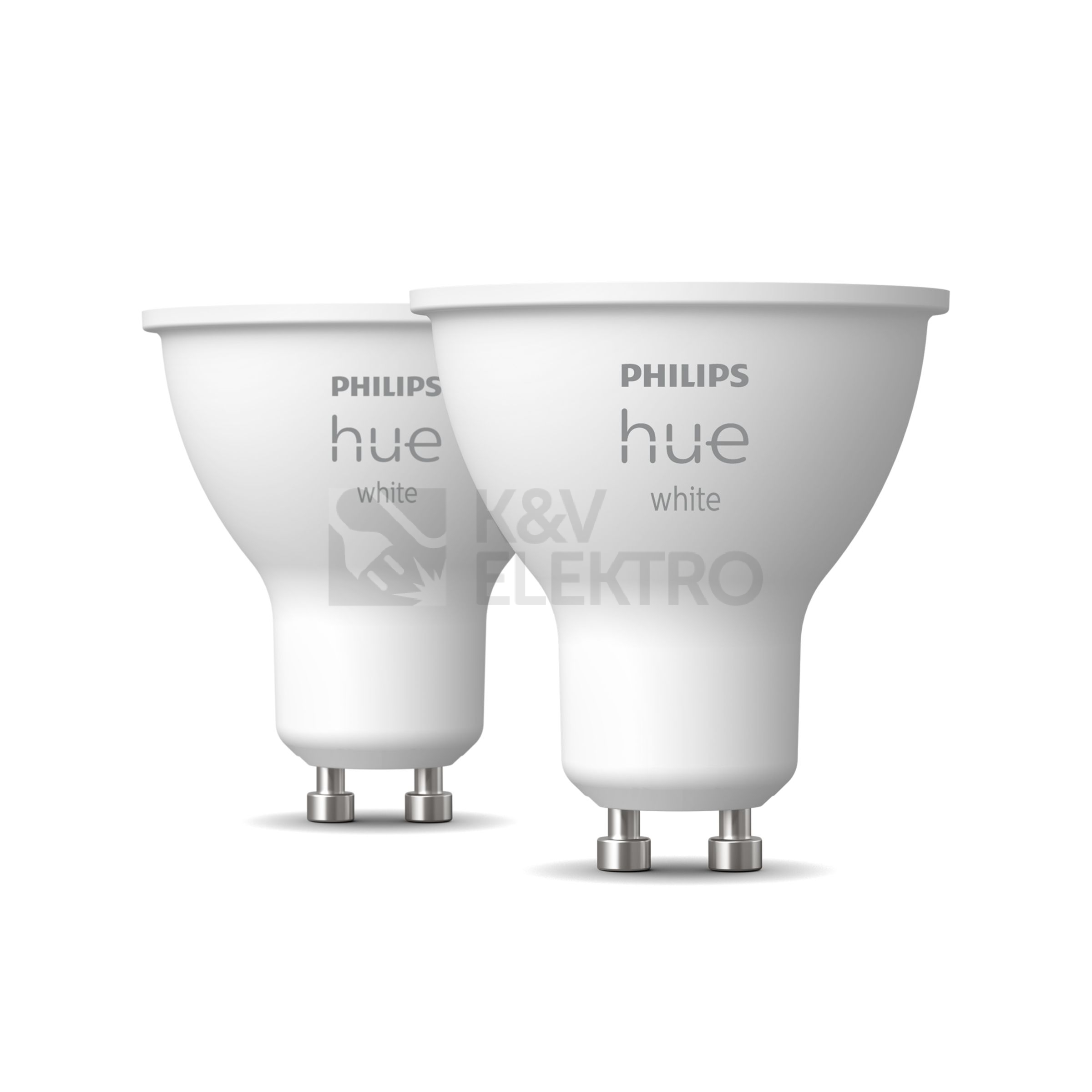 Obrázek produktu LED žárovka GU10 Philips Hue 2ks 4,2W (50W) teplá bílá (2700K) stmívatelná 0