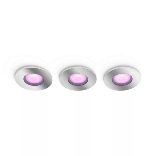 Bluetooth LED koupelnové svítidlo set 3ks Philips Hue Xamento IP44 GU10 4,2W 2000-6500K RGB