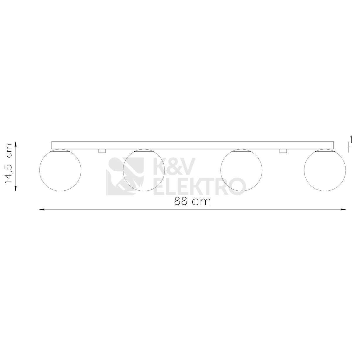 Obrázek produktu Stropní svítidlo SOLLUX YOLI 4 bílé G9 4x12W bez žárovky SL.1149 3