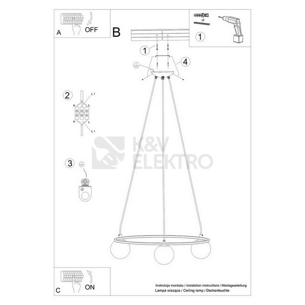 Obrázek produktu Lustr SOLLUX YOLI 3 G9 3x8W bez žárovky SL.1213 5