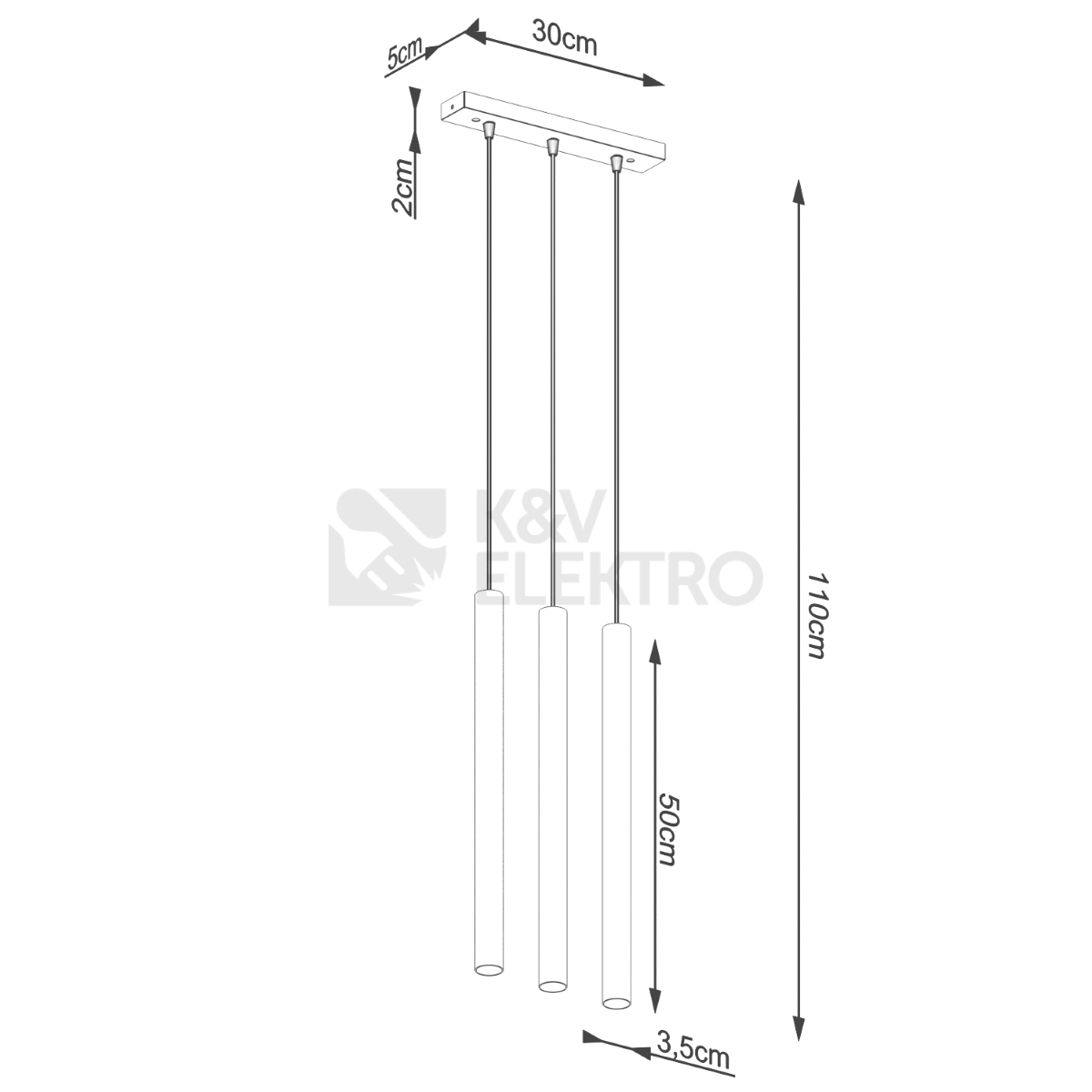 Obrázek produktu Závěsné svítidlo SOLLUX PASTELO 3L betonové G9 3x8W bez žárovky SL.1272 4