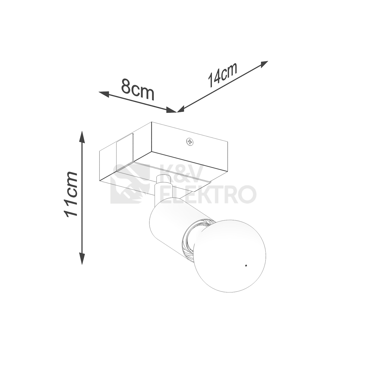 Obrázek produktu Nástěnné svítidlo SOLLUX ZUCA černé E27 1x15W bez žárovky SL.1295 4