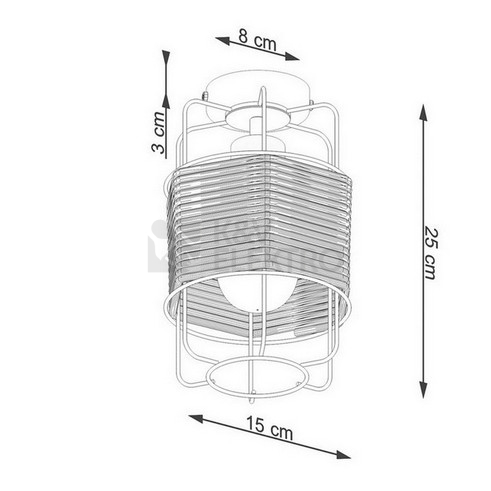 Obrázek produktu Stropní svítidlo SOLLUX GIZUR E27 1x15W bez žárovky SL.1299 4