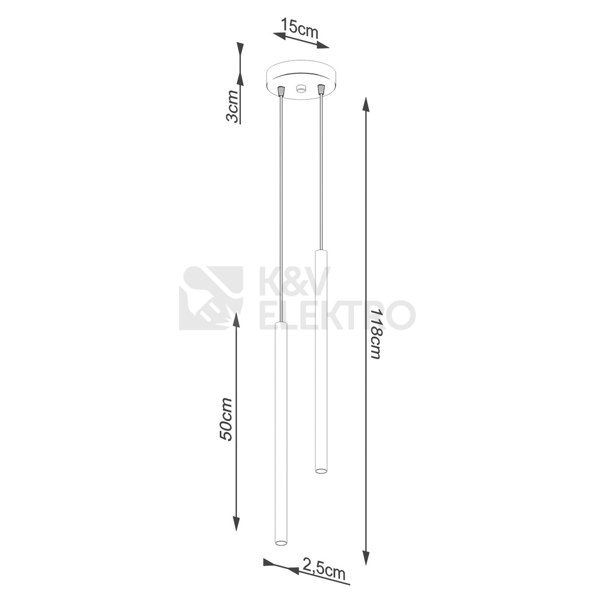 Obrázek produktu Závěsné svítidlo SOLLUX PASTELO 2 černé G9 2x8W bez žárovky SL.1304 4