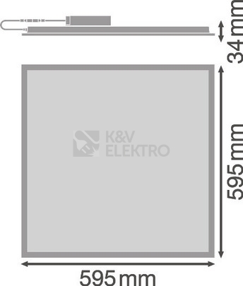 Obrázek produktu  LED panel LEDVANCE Compact 600x600mm 33W/4000K neutrální bílá výhodné balení 4+1 3